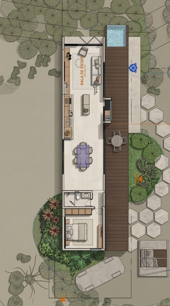 Planta humanizada da Nuc Haus II